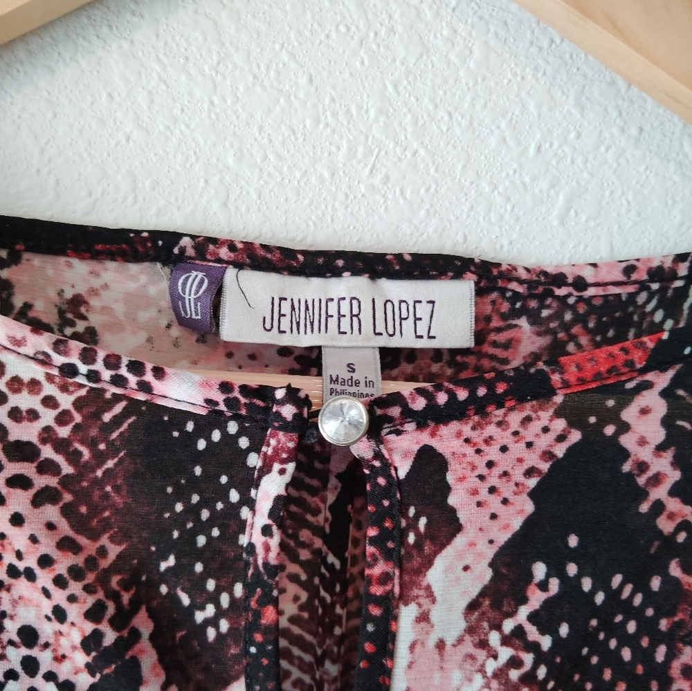 Jennifer Lopez Snake Print Blouse - Picture 3 of 5
